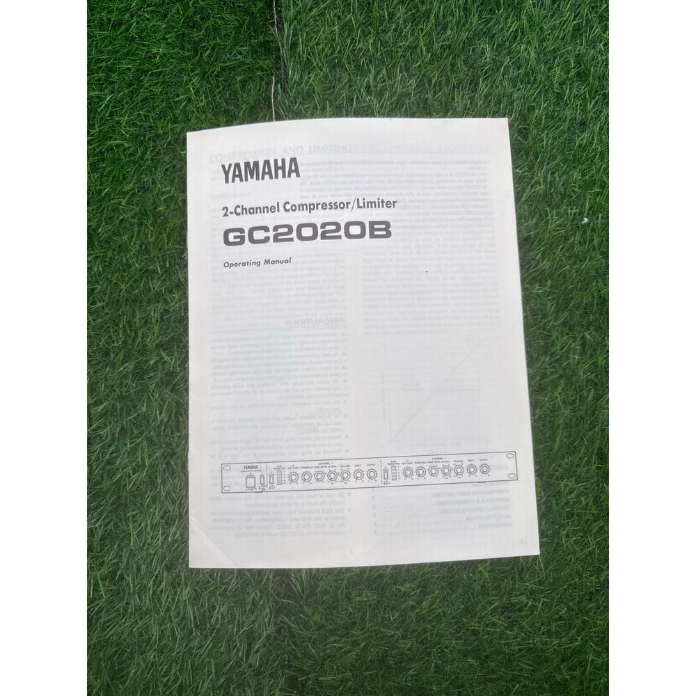 Yamaha GC2020B 2-Channel Compressor/Limiter Operating Manual